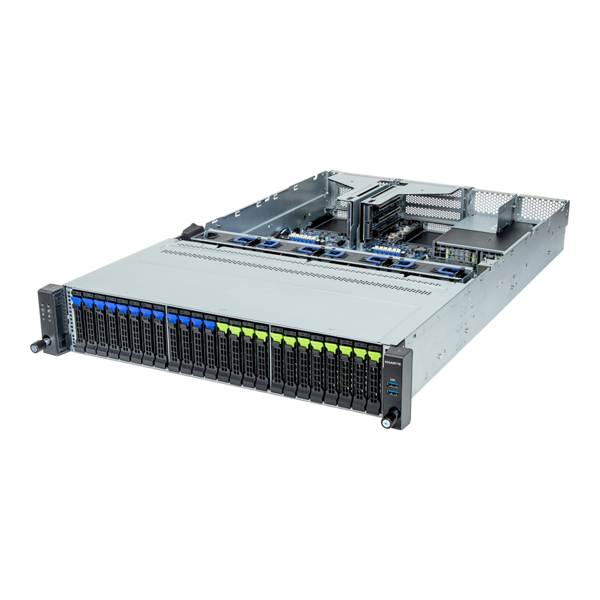 GIGABYTE R263-Z32-AAV1 - Rack Server - EPYC 9004 - 2U UP 24-Bay Gen4 NVMe/SATA/SAS