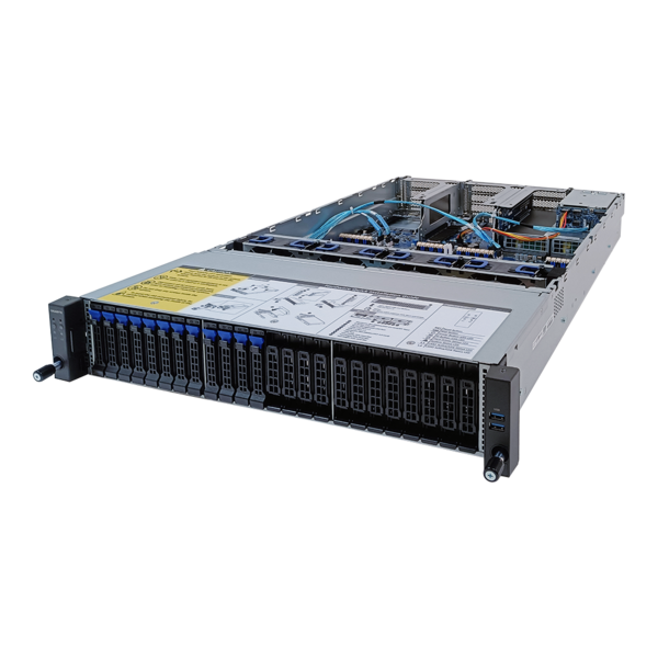 GIGABYTE R282-Z97 - Rack Server - EPYC 7003 - 2U DP 12+2-Bay SATA/SAS (Supports Tri-Mode NVMe Storage Adapters)