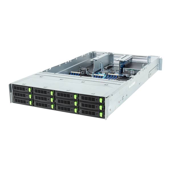 GIGABYTE R283-SF0-IAL1 - Rack Server - 5th/4th Gen Intel Xeon Scalable - 2U DP 4 x PCIe Gen5 GPUs Immersion