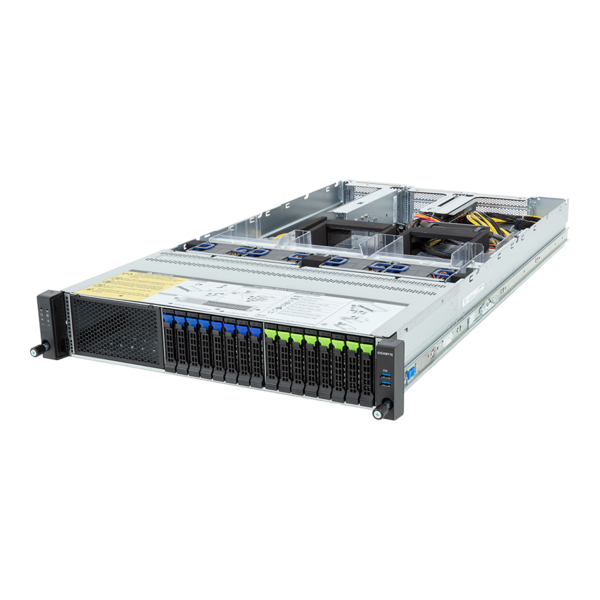 GIGABYTE R283-ZF1-AAL1 - Rack Server - EPYC 9004 - 2U DP 4 x PCIe Gen5 GPUs