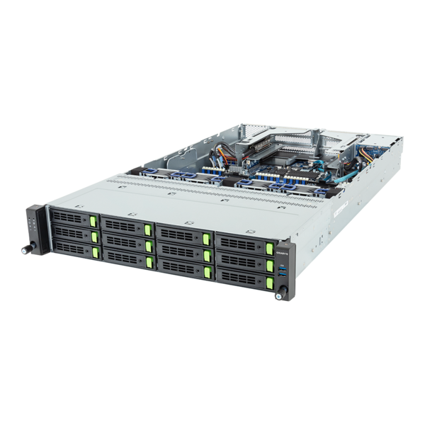 GIGABYTE R284-S90-AAJ1 - Rack Server - Intel Xeon 6 Processor - 2U DP 12+2-Bay Gen5 NVMe/SATA/SAS-4