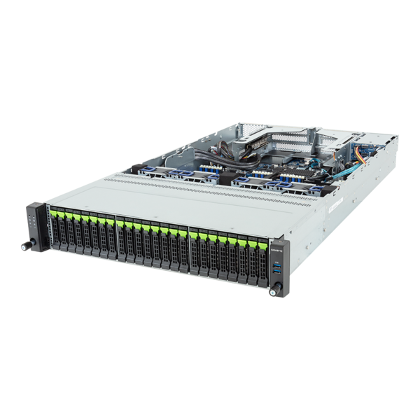 GIGABYTE R284-S92-AAJ1 - Rack Server - Intel Xeon 6 Processor - 2U DP 24+2-Bay Gen5 NVMe/SATA/SAS-4