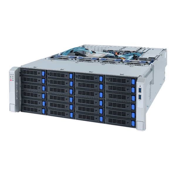 GIGABYTE S452-Z30 - Storage Server - EPYC 7002/7003 - 4U UP 42-Bay NVMe/SATA/SAS