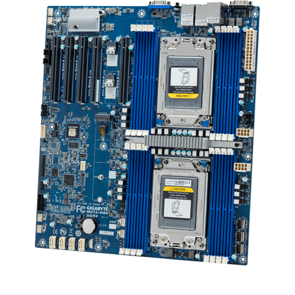 GIGABYTE MZ72-HB0 - Motherboard - EPYC 7003 - E-ATX DP AST2500 BMC