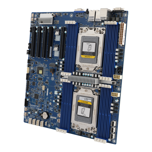 GIGABYTE MZ72-HB2 - Motherboard - EPYC 7003 - E-ATX DP AST2600 BMC