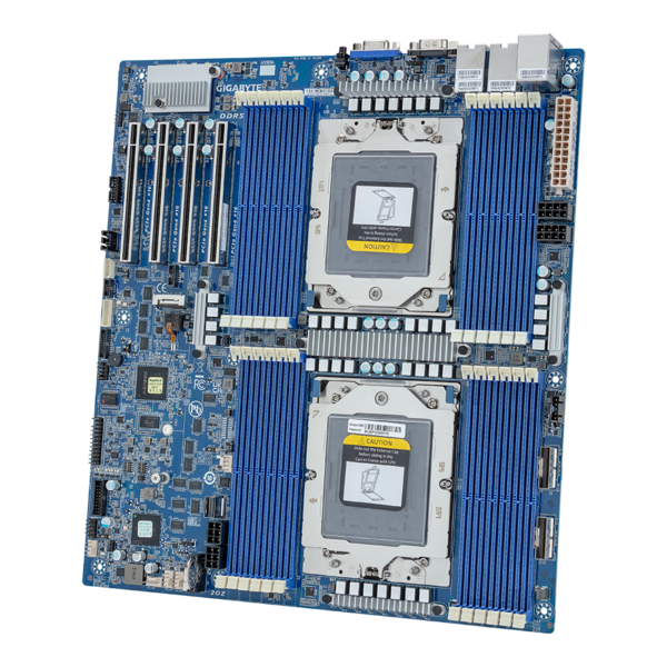 GIGABYTE MZ73-LM1 - Motherboard - EPYC 9004 - E-ATX DP PCIe Gen4