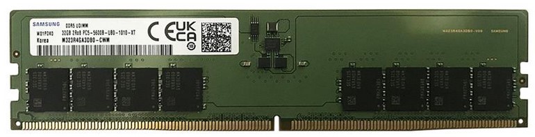 Samsung DDR5 32GB 5600MHz Unbuffered Non-ECC 2Rank x8