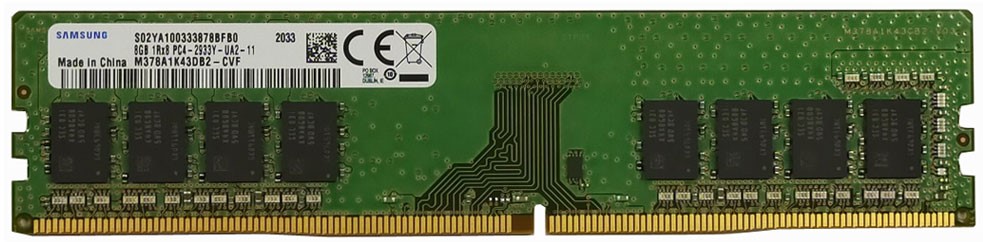 Samsung DDR4 8GB 2933Mbps Unbuffered Non-ECC DIMM 1Rank x8