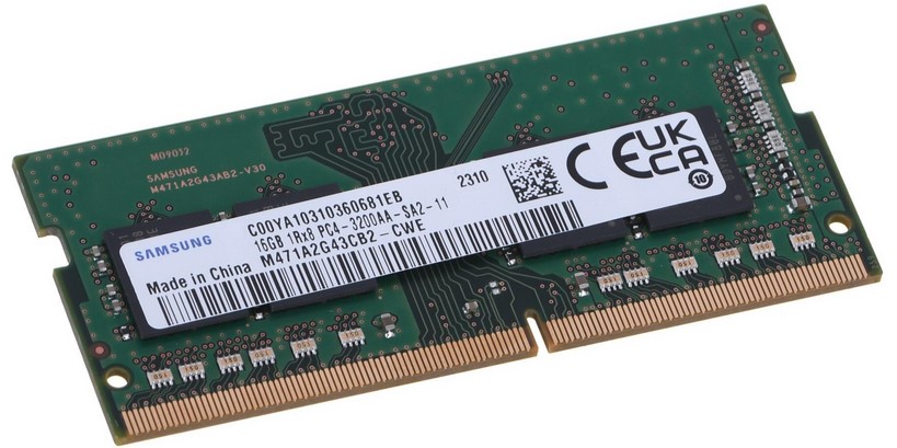 Samsung DDR4 3200Mbps 16GB Unbuffered Non-ECC SODIMM 1Gx8 2rank