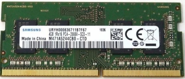 Samsung DDR4 2666Mbps 4GB Unbuffered Non-ECC SODIMM 512x16