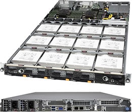 Supermicro 6119P-ACR12N4L | 1U | SuperStorage