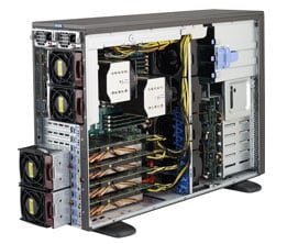 Supermicro SuperWorkstation | 4U | 7047GR-TPRF with Part List