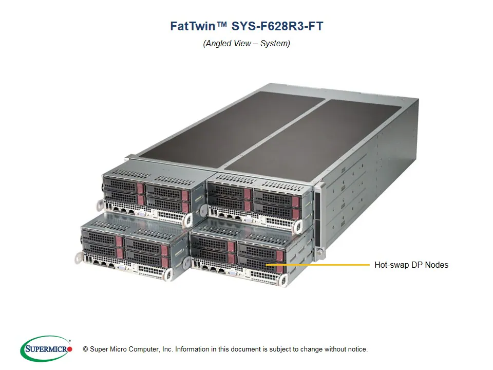 Supermicro F628R3-FT | 4U | SuperServers | Products | Supermicro Computer