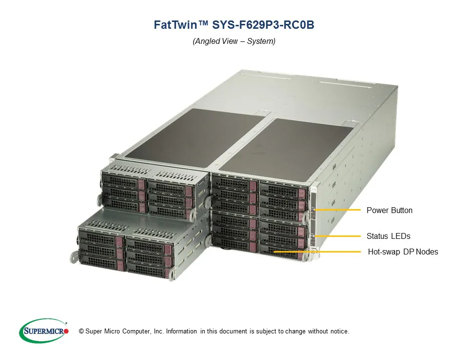 Supermicro F629P3-RC0B | 4U | SuperServers | Products | Supermicro Computer