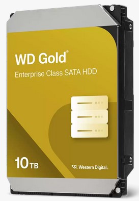 Western Digital WD Gold Enterprise Class SATA HDD, 10TB, Cache Size 256MB