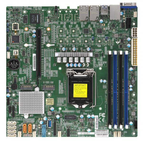 Supermicro Motherboard X11SCM-F Single 8th/9th Generation Intel® Core™ i3/Pentium®/Celeron® Processor Intel® Xeon® E-2100 Processor Intel® Xeon® E-2200 Processor