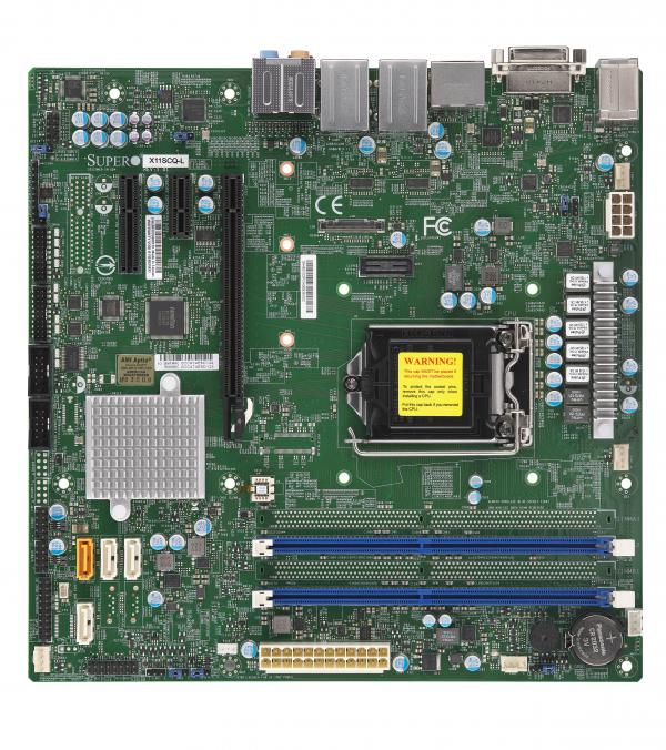 Supermicro Motherboard X11SCQ-L Single 8th/9th Generation Intel® Core i9/Core i7/Core i5/Core i3/Pentium®/Celeron® Processor