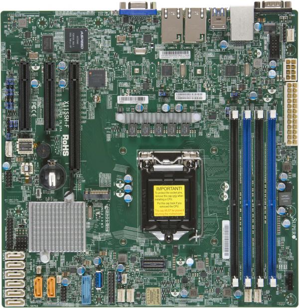 Supermicro Motherboard X11SSH-F Single Intel® Celeron®Intel® Pentium®Intel® 7th/6th Generation Core i3 series Intel® Xeon® processor E3-1200 v6/v5