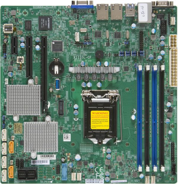 Supermicro Motherboard X11SSL-CF Single Intel® Celeron®Intel® Pentium®Intel® 7th/6th Generation Core i3 series Intel® Xeon® processor E3-1200 v6/v5