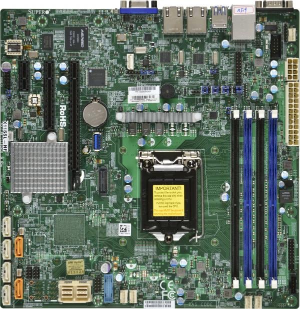 Supermicro Motherboard X11SSL-nF Single Intel® Celeron®Intel® Pentium®Intel® 7th/6th Generation Core i3 series Intel® Xeon® processor E3-1200 v6/v5