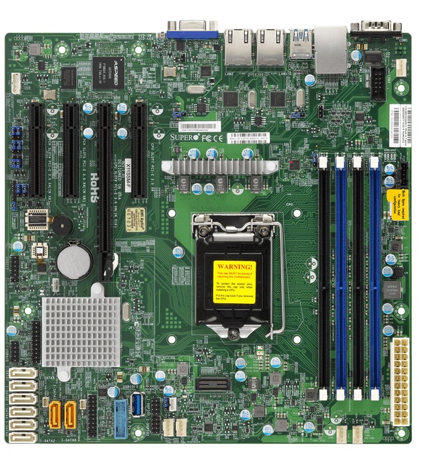 Supermicro Motherboard X11SSM-F Single Intel® Celeron®Intel® Pentium®Intel® 7th/6th Generation Core i3 series Intel® Xeon® processor E3-1200 v6/v5