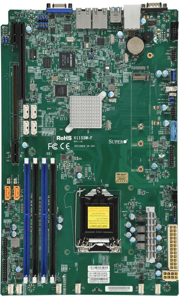 Supermicro Motherboard X11SSW-F Single Intel® Celeron®Intel® Pentium®Intel® 7th/6th Generation Core i3 series Intel® Xeon® processor E3-1200 v6/v5