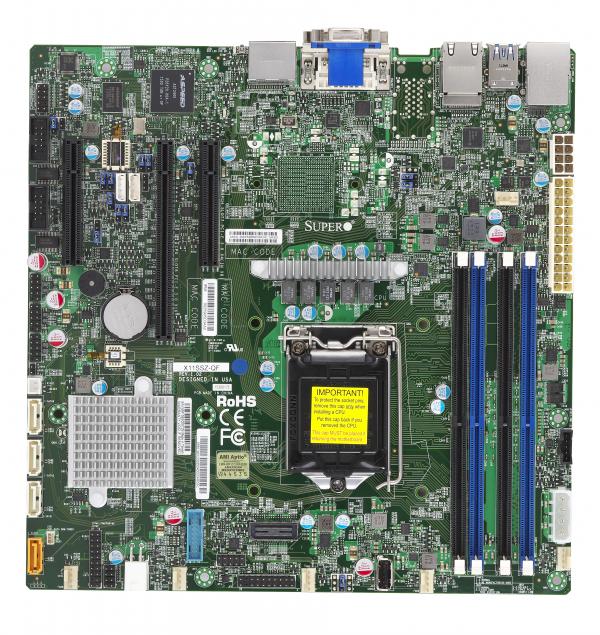 Supermicro Motherboard X11SSZ-F Single Intel® 6th Generation Core i3 series Intel® Celeron®Intel® Pentium®Intel® 6th Generation Core i5 series Intel® 6th Generation Core i7 series Intel® 7th Generation Core i3 series Intel® 7th Generation Core i5 series Intel® 7th Generation Core i7 series Intel® Xeon® processor E3-1200 v5 series Intel® Xeon® processor E3-1200 v6