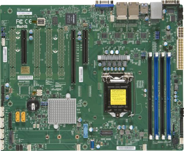 Supermicro Motherboard X11SSi-LN4F Single Intel® Celeron®Intel® Pentium®Intel® 7th/6th Generation Core i3 series Intel® Xeon® processor E3-1200 v6/v5