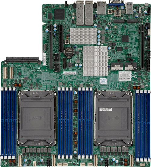 Supermicro Motherboard X12DPD-A6M25 Dual 3rd Gen Intel® Xeon® Scalable processors