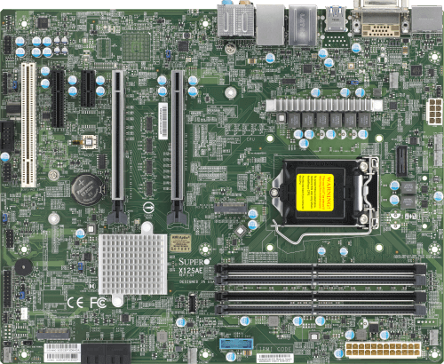 Supermicro Motherboard X12SAE Single Intel® Xeon® W-1200 Processor10th Generation Intel® Core™ i9/Core™ i7/Core™ i5/Core™ i3/Pentium®/Celeron® Processor