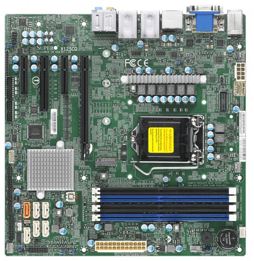 Supermicro Motherboard X12SCQ Single 11th/10th Generation Intel® Core™ i9/Core™ i7/Core™ i5/Core™ i3/Pentium®/Celeron® Processor