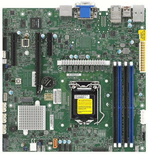 Supermicro Motherboard X12SCZ-F Single Intel® Xeon® W-1200 Processor11th/10th Generation Intel® Core™ i9/Core™ i7/Core™ i5/Core™ i3 Processor