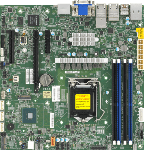 Supermicro Motherboard X12SCZ-TLN4F Single Intel® Xeon® W-1200 Processor11th/10th Generation Intel® Core™ i9/Core™ i7/Core™ i5/Core™ i3 Processor