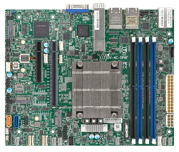 Supermicro Motherboard X12SDV-10CR-SP6F Single Intel® Xeon® Processor D-1844NT