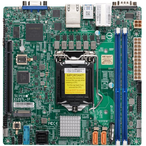 Supermicro Motherboard X12STL-IF Single 10th Generation Intel® Pentium® Processor Intel® Xeon®  E-2300 Processor